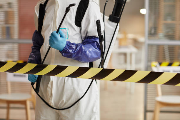 Professional Biohazard Cleanup technician working in Palacios, TX